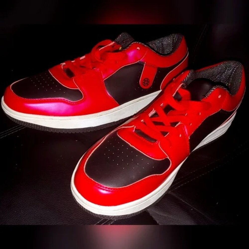 Size 13 USA NWOT Brand New Red Black Comfort Fashion Dance Dress Sneakers Shoes